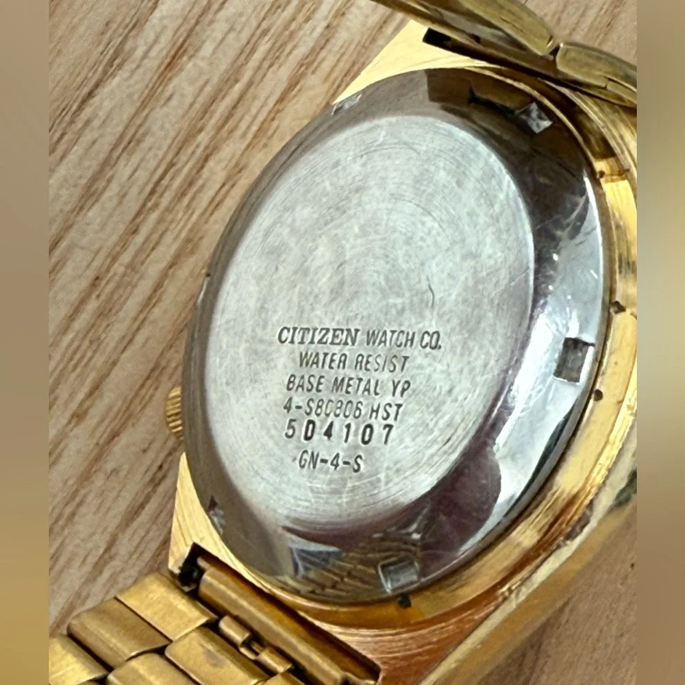 Citizen Eagle 7 Automatic 21 Jewels Rare Vintage Men’s Watch Gold Dial Bracelet